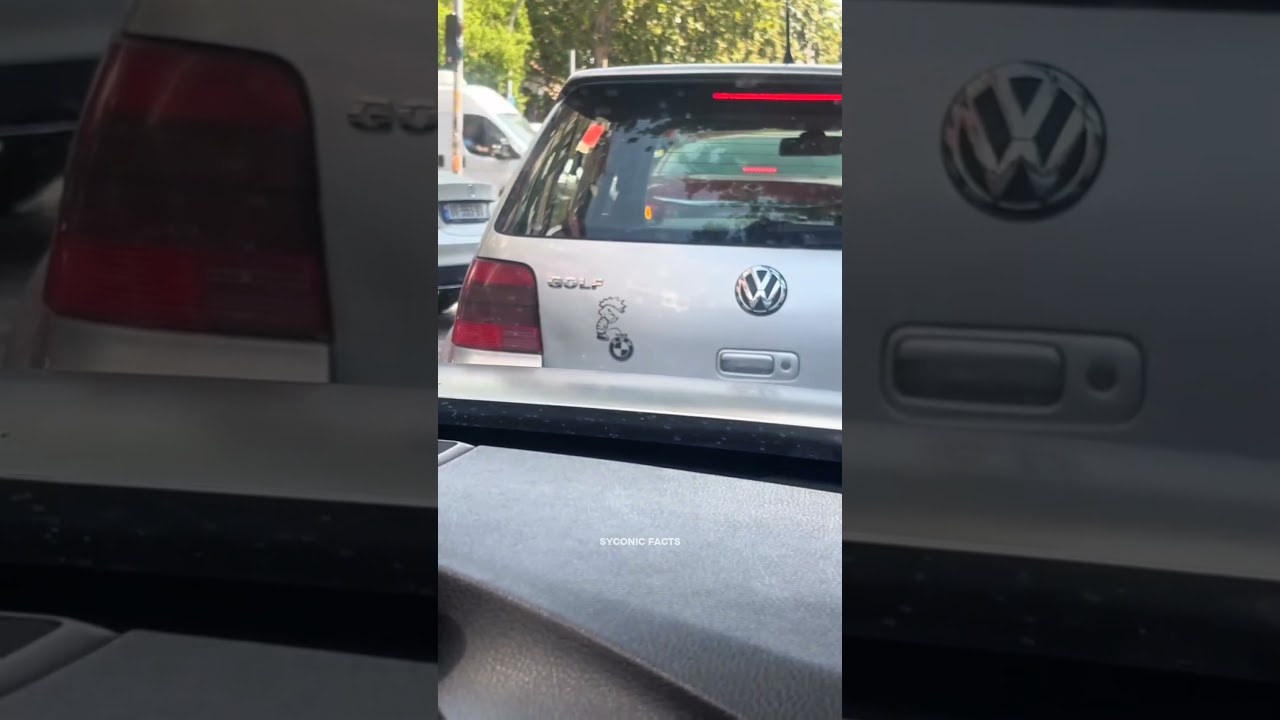 BMW Car Owner Gets Shocked In Traffic Jam. #shortvideo