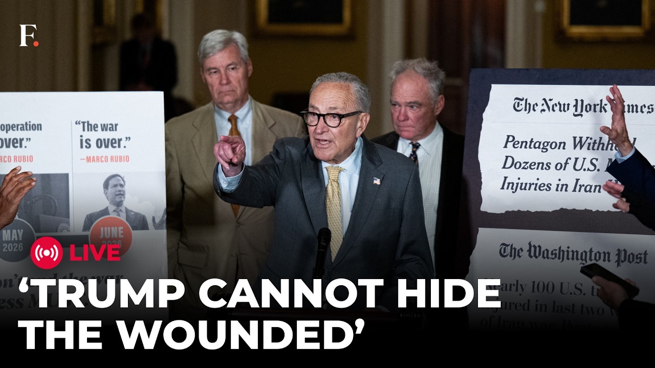 LIVE: Democrats Accuse Trump of Hiding Troop Casualties as Iran War Widens | Chuck Schumer thumbnail