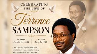 Terrence Sampson (Thursday, June 4th, 2026 )4:00 p.m.