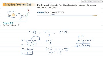 Chapter 2 | Practice Problem 2.2  | Fundamental of Electric Circuits Charles Alexander Mathew Sadiku