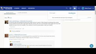 How to send a message in Schoology using your computer