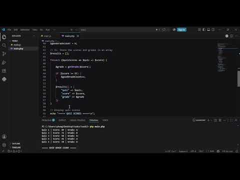 Task2 PHP Scripting Languages Assignment Tutorials