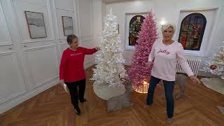 Pre-Lit Christmas Tree with Color Flip LEDs by Kim Gravel on QVC