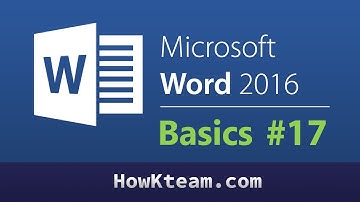[Bài 17][MS Word][HowKteam] - Bullets, numbering, multilevels list
