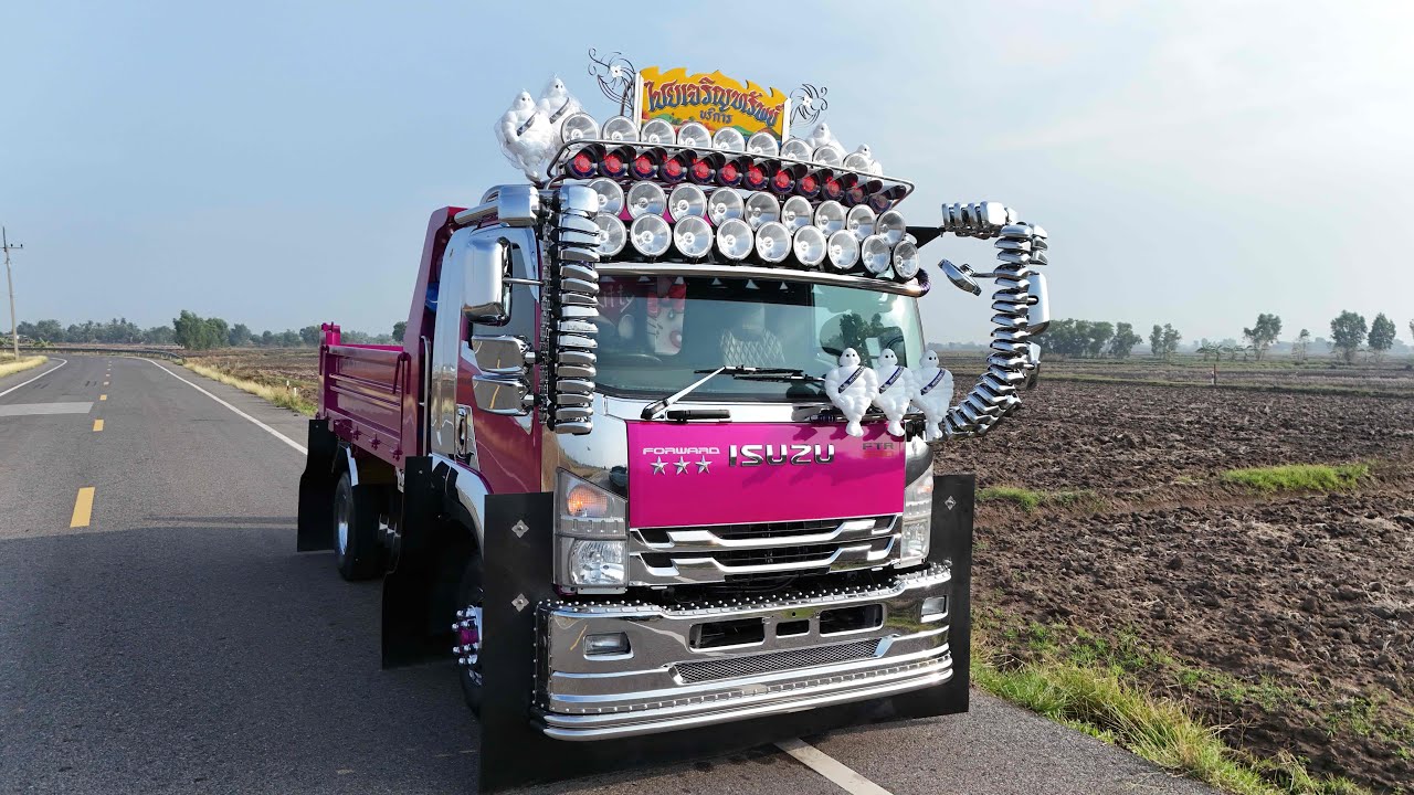 🎁 สุดหล่อ Isuzu Robocop สีชมพูพร้อมชุดแต่งหลายรายการ จัดส่งลูกค้า จ.เลย