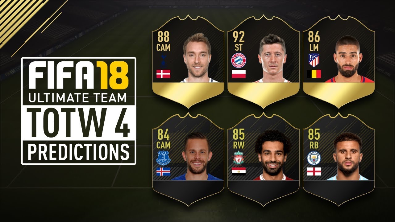 FIFA 18 TOTW Predictions #4 Ft. IF Lewandowski, IF Salah, IF Eriksen, IF Walker & More!