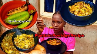 TASTY PLANTAIN PORRIDGE RECIPE // HOW TO MAKE NIGERIAN PLANTAIN PORRIDGE 