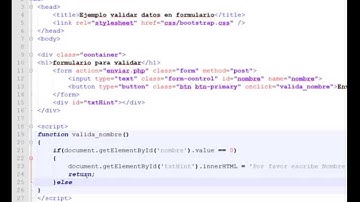 2.- formulario validar html javascript