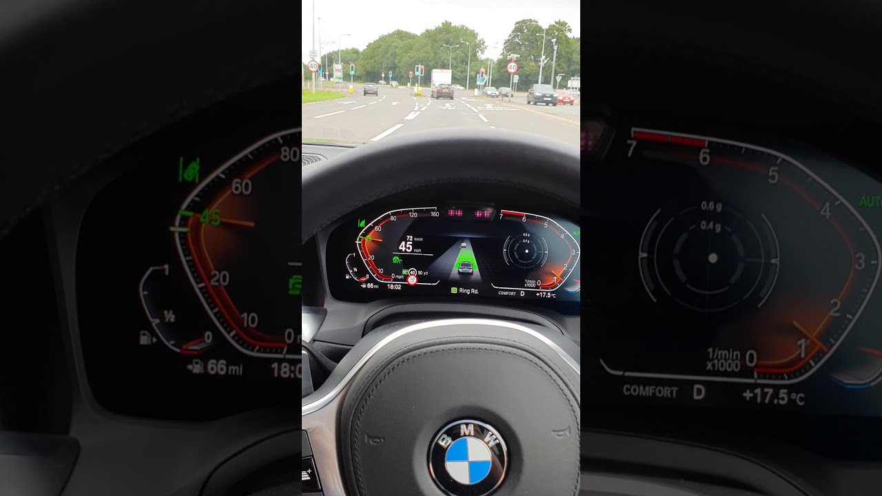 BMW G20 ACC Stationary Car Detection at 45mph