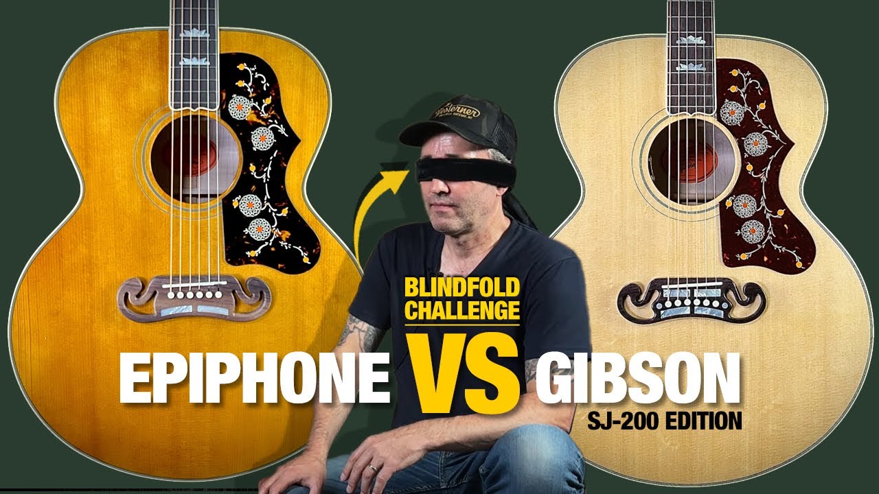 Вслепую: Epiphone против Gibson (сравнение SJ-200)