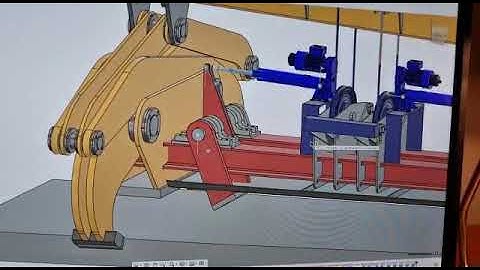 Fully automatic slab selection system for picking up 1 or 2 slabs in Boennhoff slab tongs.