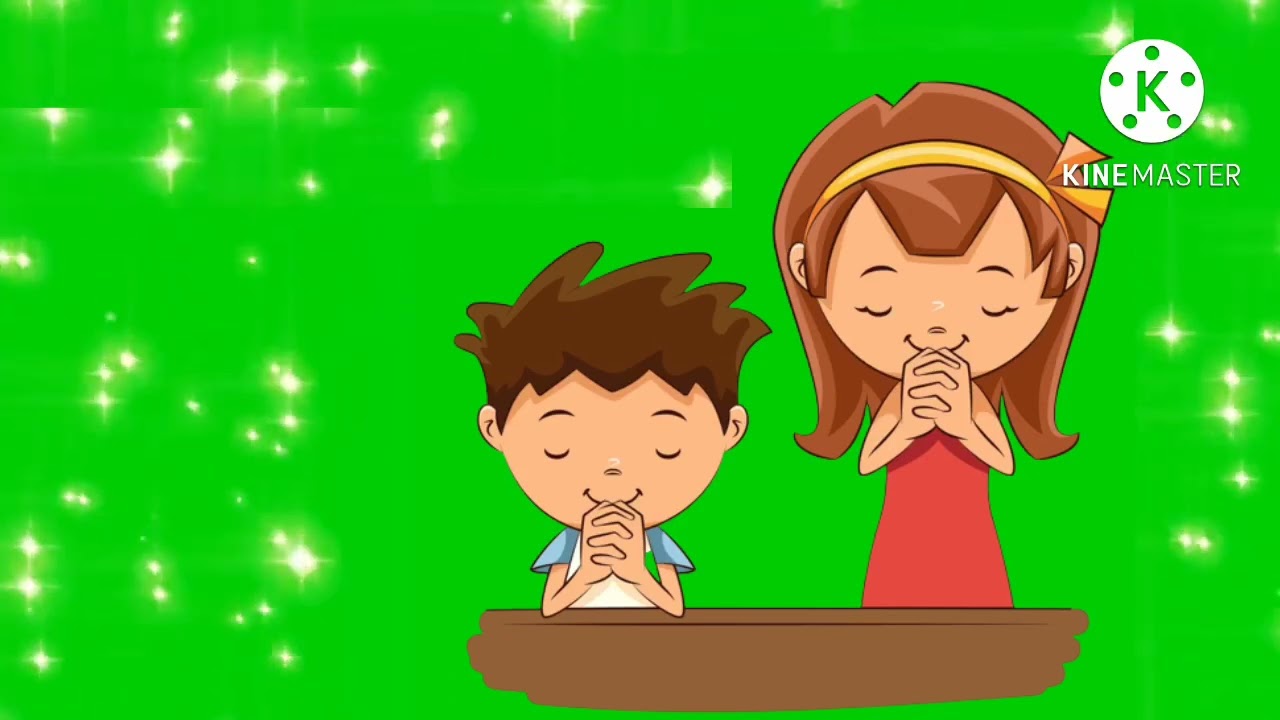 children praying animation