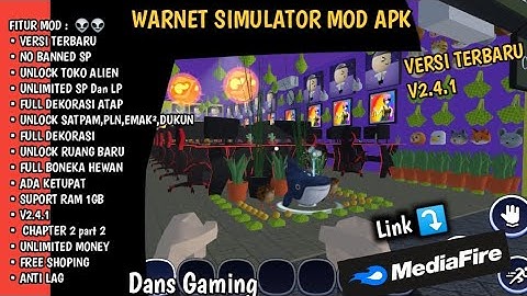 UPDATE!!! DOWNLOAD SAVEDATA WARNET SIMULATOR TERBARU || V2.4.1