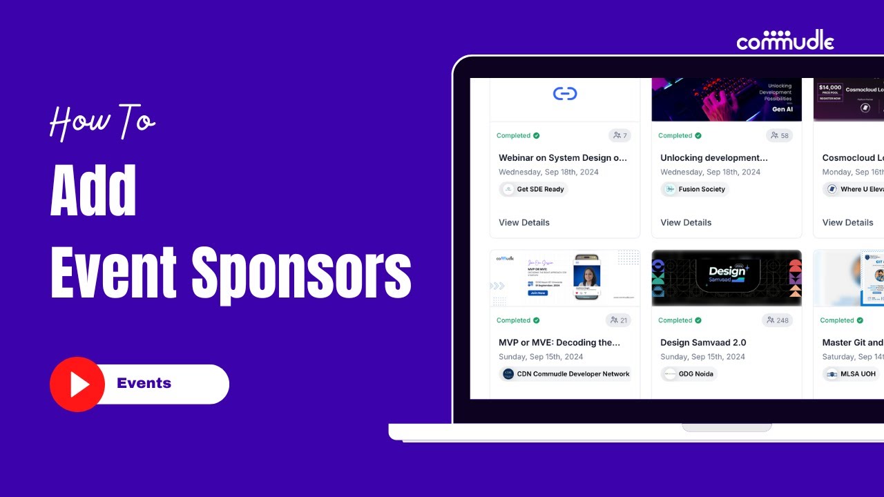 18. Event - How to add sponsors