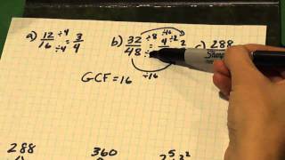 Simplifying fractions part 1