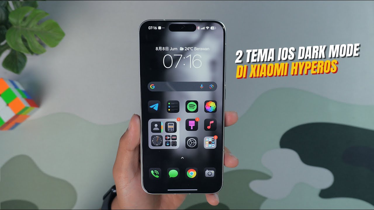 Tema iOS TERBARU di Xiaomi !! 2 Tema IOS DARK MODE di Xiaomi HyperOS