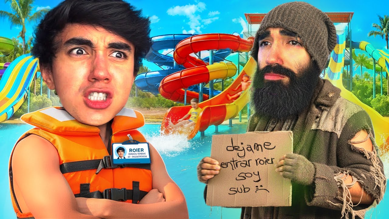 DEJO QUE MIS SUSCRIPTORES ENTREN A MI PARQUE ACUATICO | Waterpark Simulator #2