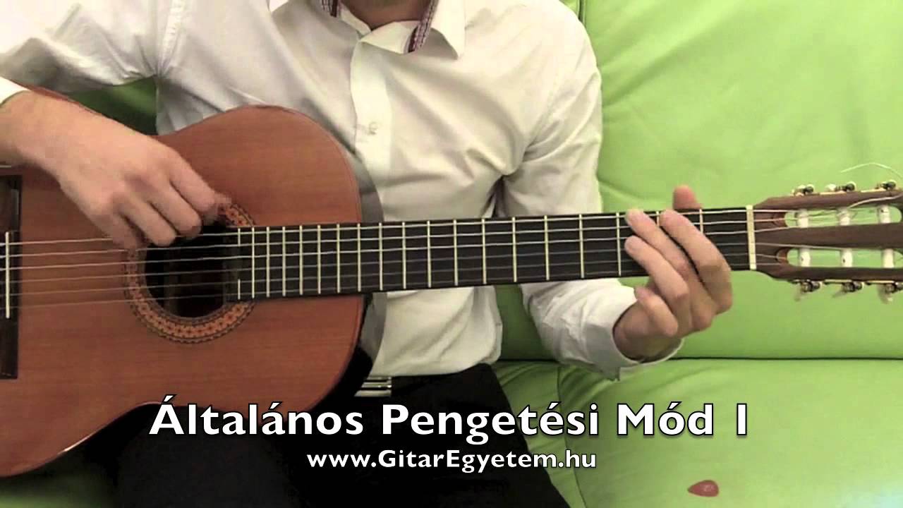 Általános Pengetési Mód 1 - Online gitártanárral tanulás Gitarozom.com -  YouTube