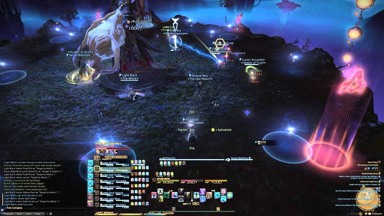 FFXIV - The Striking Tree (Ramuh) Hard - WHM POV w 