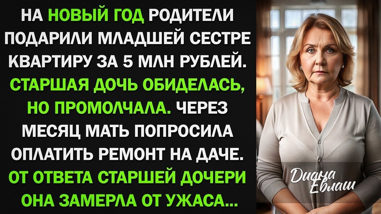 Родители подарили младшей дочери квартиру за 5 млн. Старшая обиделась, но промолчала 