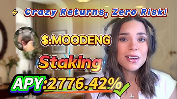 💵 I earned 2776.42% APY from Solana MOODENG staking — zero risk and instant withdrawal anytime!