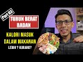 Part03: CARA KIRA KEPERLUAN KALORI HARIAN DALAM MAKANAN. Kira Pengambilan Kalori Untuk Kurus