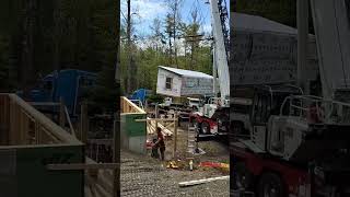 HOW WE INSTALL MODULAR CABINS ON FOUNDATIONS HERE AT AMISH BUILT CABINS