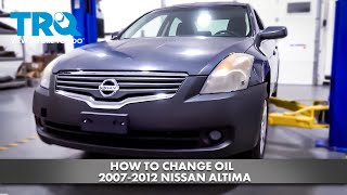 Sports Performance How to Change Oil 2007-2012 Nissan Altima