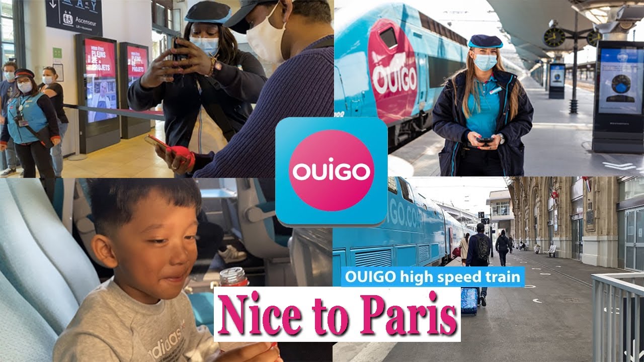 Ouigo TGV the French low-cost High Speed Trains | Gare De Nice to Gare De Lyon Paris | Onboard