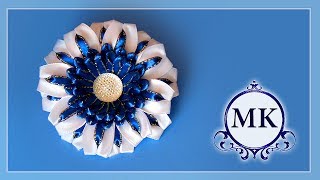 :    . . . ./ DIY. Kanzashi. Scrunchy with flowers.