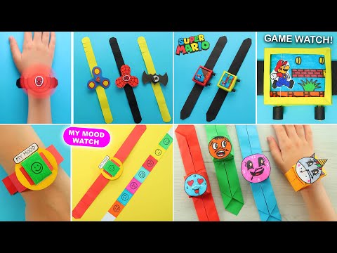 4 BEST IDEAS FOR ORIGAMI PAPER WATCH. EASY PAPER CRAFT IDEAS  School Craft Idea. DIY Origami Craft