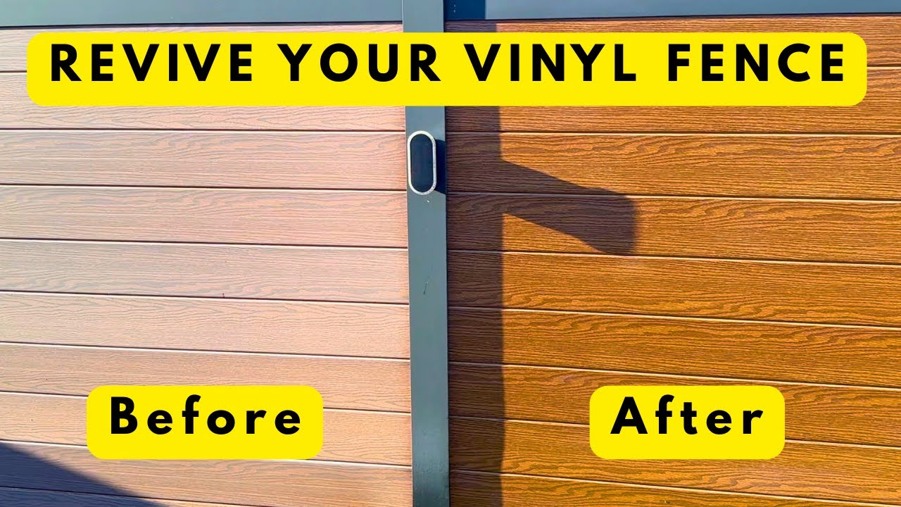 Выцветший виниловый забор - Тестирование средства Vinyl Renu - Потрясающие результаты!