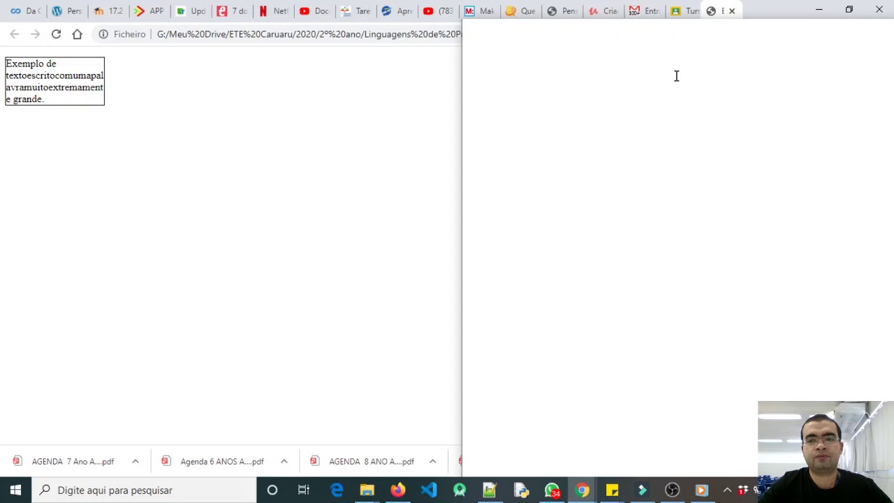 Aula 06 [2ª Unidade] Linguagens de Programação HTML + CSS Quebra de