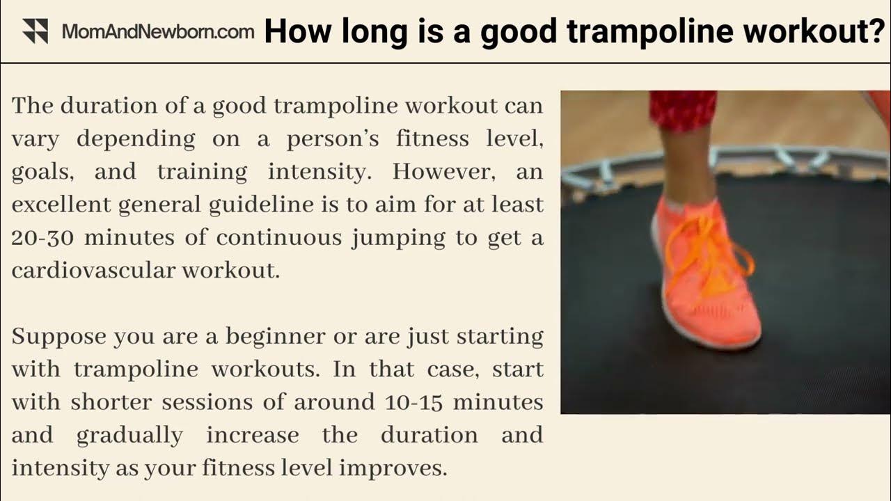 Jump To A Fitter You Calories Burned On A Trampoline YouTube