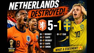 Belanda Memberi PERINGATAN kepada Semua Orang! 😳🇳🇱 | Sorotan Pertandingan Belanda 5-1 Swedia