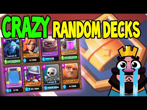 CRAZY RANDOM DECK ! Destiny will determine my faith ! | Clash Royale Troll Decks