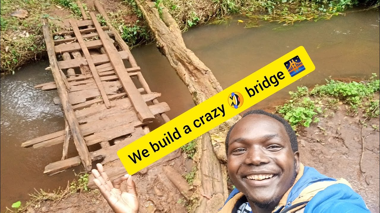 how we build a crazy bridge in Africa!!! - YouTube