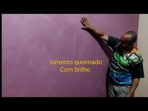 Cimento queimado com brilho