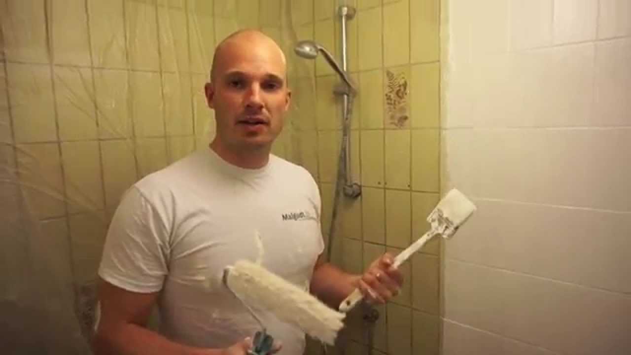 Skal man grunde fliser inden man maler fliser i badeværelse? youtube Badeværelse maling