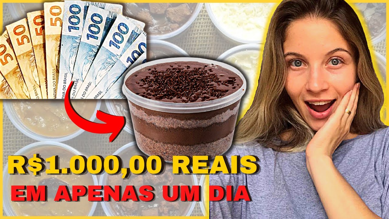 Bolo de Pote - Como eu ganhei MIL Reais em Apenas UM dia vendendo Bolo de Pote (2 passos simples)