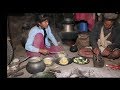 Cooking and eating food of maize flower with local Achar