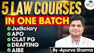 5 Law Courses in one Batch | Judiciary, APO-APP, Legal Drafting, AIBE-21, CLAT PG | for Law Students
