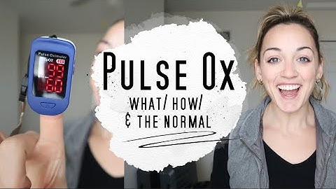 How to Check an Oxygen Level (aka Pulse-ox)