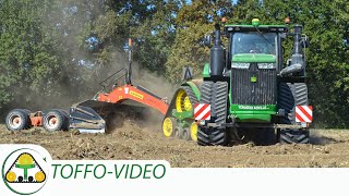 JOHN DEERE 9520 RX + 8295 R | EXTREME GROUND LEVELING | IN ITALY 2016