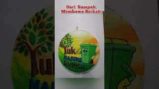 Sampah Membawa  Berkah #poster #lukisan #shorts @Falahku