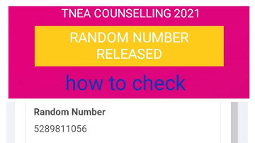 How to check random number| TNEA2021|live demo of checking random number|