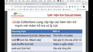Celebrity Java2 - Collection And Map - Phần 2 - FPT Polytechnic Profile