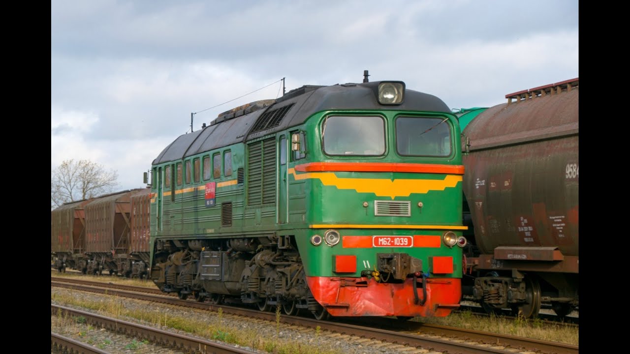 [LDZ] Манёвры тепловоза М62-1039 по станции Meitene (Eleja)