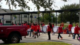Elaina marches with the Lake Brantley HS Homecoming Parade 2016