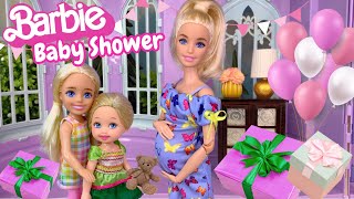 Barbie Baby Shower Story - Barbie Family Brings Presents for Barbie Baby